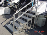 Five Aluminum Steps -35" high, 36" wide - Dambach Ramps - aluminum ramps for all equipment