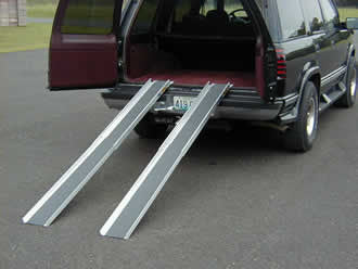 Telescopic Wheelchair Tracks - 7' 9" long - Dambach Ramps - aluminum ramps for all equipment