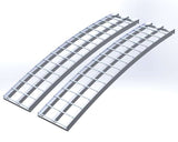 10' long x 16" wide, 1500# set of 2 ramps - Dambach Ramps - aluminum ramps for all equipment