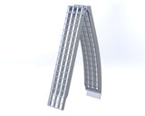 10 Foot Long, 12 Inch Wide, 3000 Pound FOLDING Ramps - Dambach Ramps - aluminum ramps for all equipment