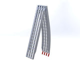 10 Foot Long, 12 Inch Wide, 1500 Pound FOLDING Ramps - Dambach Ramps - aluminum ramps for all equipment