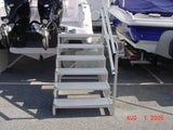 Five Aluminum Steps -35" high, 36" wide - Dambach Ramps - aluminum ramps for all equipment