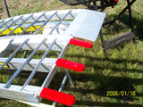 10 Foot Long, 12 Inch Wide, 1500 Pound FOLDING Ramps - Dambach Ramps - aluminum ramps for all equipment