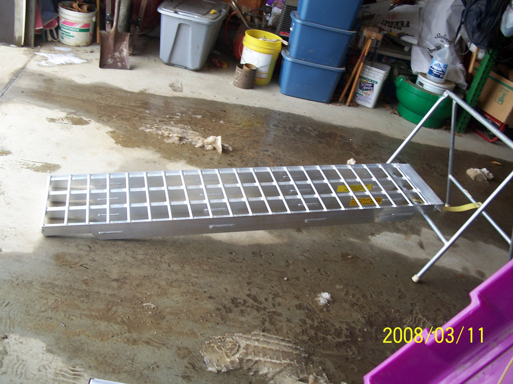 5' Long, 16" Wide, 10000 Pound Capacity Set of 2 Ramps - Dambach Ramps - aluminum ramps for all equipment