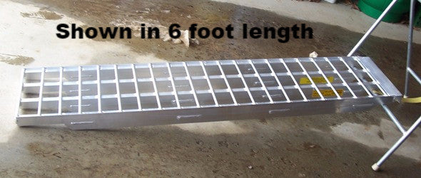 9 Foot Long, 16 Inch Wide, 6000 Pound Ramps - Dambach Ramps - aluminum ramps for all equipment