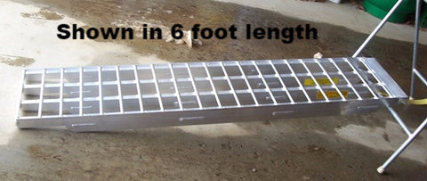 10 Foot Long, 16 Inch Wide, 6,000 Pound Ramps - Dambach Ramps - aluminum ramps for all equipment