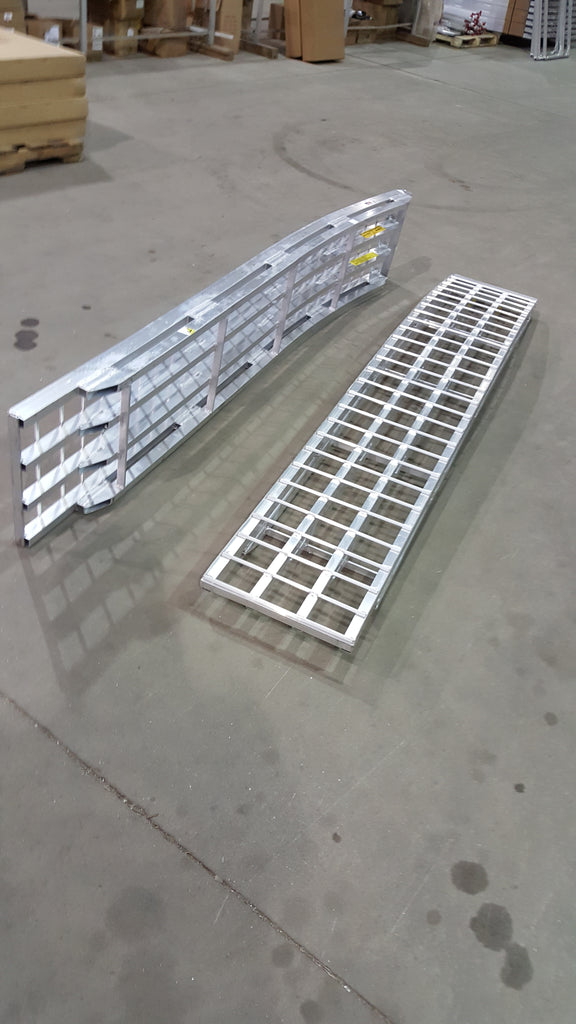 8 Foot Long, 16 Inch Wide, 6000 Pound Ramps - READY TO SHIP - Dambach Ramps - aluminum ramps for all equipment