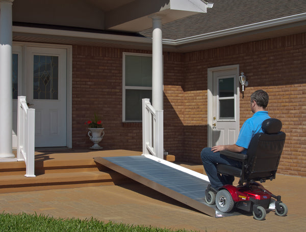 5' Non-Folding Grooved Aluminum OnTrac Ramp | Dambach Ramps - aluminum ...