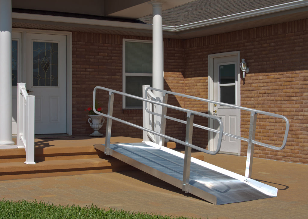 9' Non-Folding Grooved Aluminum OnTrac Ramp - Dambach Ramps - aluminum ramps for all equipment