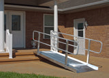 8' Non-Folding Grooved Aluminum OnTrac Ramp - Dambach Ramps - aluminum ramps for all equipment