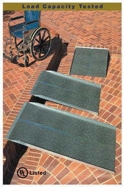4' Long Solid Wheelchair Ramp - Dambach Ramps - aluminum ramps for all equipment