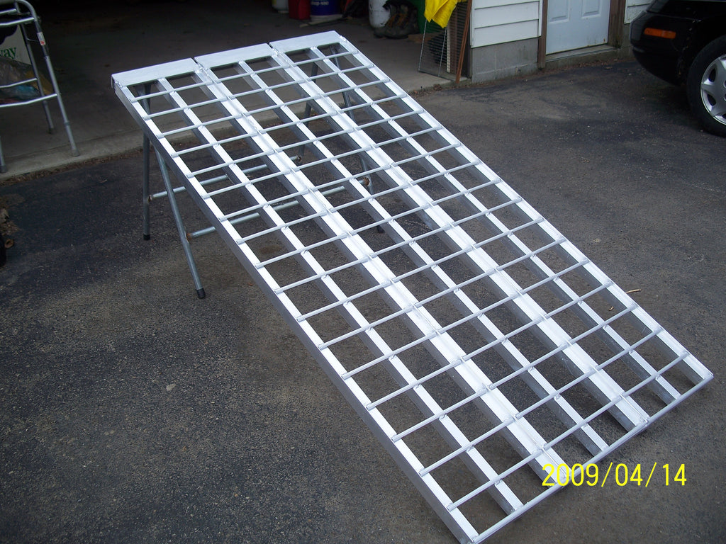 7' long x 60" wide Zero Turn and Trike Ramp - 1500# cap. - Dambach Ramps - aluminum ramps for all equipment