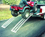 8'  Long x 16" Wide, 1500 Pound Capacity Folding Ramps - Dambach Ramps - aluminum ramps for all equipment